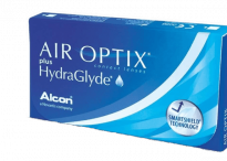 Силикон-гидрогелевые линзы Air Optix plus HydraGlyde 6pk